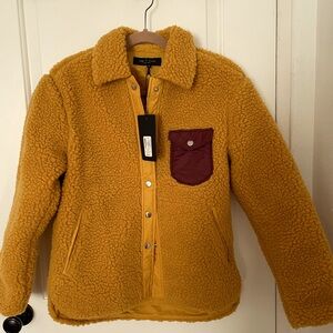 NEW Rag&bone Elliot Sherpa Shirt XS Mustard